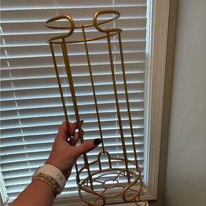Gold Metal Toilet Paper Holder